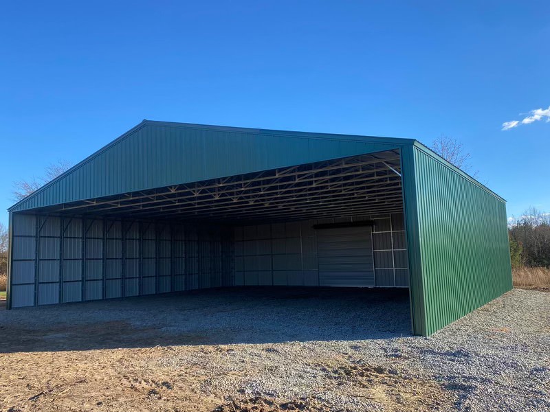 60x52x14 Clear Span Metal Building-468